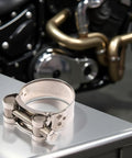 Beefy Stainless Steel Exhaust Band Clamp For Motorcycle And Car Replacement Easy Install Water Hose Clamp Corrosion Resistant