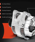 Beefed-Up 12V 136A Replacement Alternator For Dodge Ram 1500 2500 3500 4000 Dakota Durango And Jeep Grand Cherokee 1997 1998 1999 with 7-Groove CW Pulley