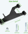 Delta A Plate Front Suspension A Arm Kit For Club Car DS 1993 Up Gas And Electric with size measurements shown