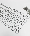 Extra Long Sofa Spring Repair Kit with Clips and Screws for DIY Recliner Fix 35cm to 80cm compression spring set