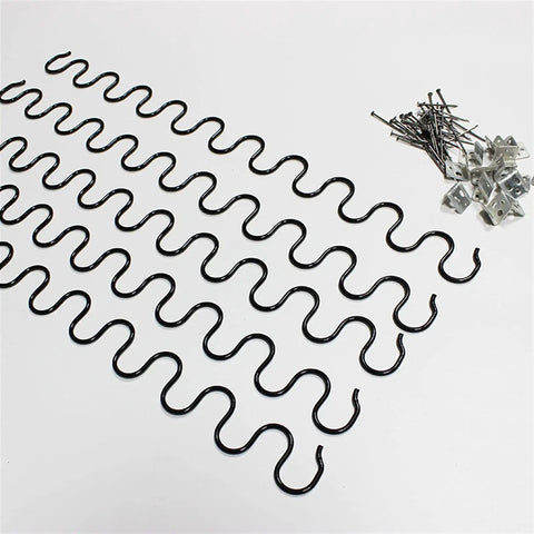 Extra Long Sofa Spring Repair Kit with Clips and Screws for DIY Recliner Fix 35cm to 80cm compression spring set