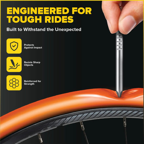 Demonstration of Ultra Lightweight TPU Inner Tube For Road And Gravel Bikes 700x18-32 With 65mm Presta Valve durability test