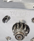 Lightweight High Torque Starter For Small Block And Big Block Chevy Engines With 168 Tooth Flywheel showing gear mechanism.