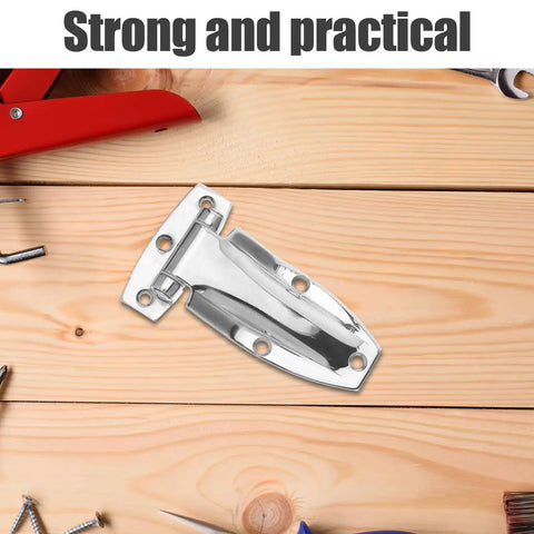 Heavy Duty Stainless Steel Swing Door Hinges For Box Trucks And Cargo Containers on wooden surface with tools