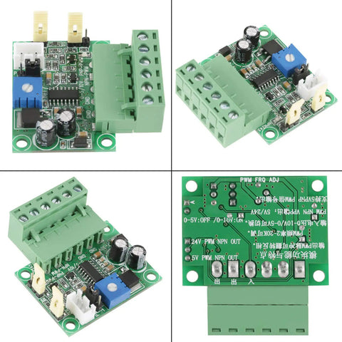 0 To 5V And 0 To 10V Analog Input To PWM Converter With Dual Outputs, 2KHz To 20KHz Range, PNP And NPN 5V And 24V Compatible, close-up.
