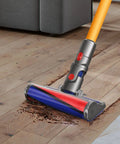 Soft Roller Cleaner Head For V10 V11 V8 V7 V15 Vacuum Cleaners on hardwood floor capturing dust and debris quickly