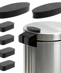 Six Pack Adhesive Trash Can Wall Guards No Drill Backing To Protect Walls From Scratches In Kitchen Bathroom And Office