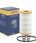 Premium Oil Filter For Mercedes-Benz Vehicles Like C-Class E-Class GLK ML S CLK, Replacement For A0001802609 with box and O-rings