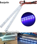 24 LED Aluminum RC Car Chassis Light Strip For 1 8th 1 10th 1 16th Scale Trucks And Buggies in blue light