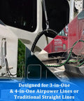 Real Deal 304 Stainless Steel Air Line Clamp Hanger Bracket Assembly 2 Pack Knockout Heavy Duty Cable Holder on trucks.