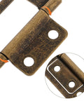 Heavy Duty Iron Cabinet Door Hinge Built Tough For Camper And RV Interiors With Quiet Operation And Space Saving Foldable Design Vintage Antique Bronze Look For Furniture Cabinet Repair close-up