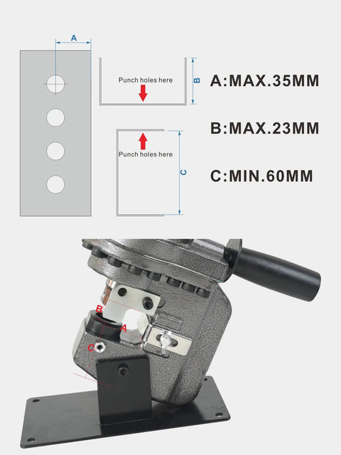Heavy Duty 110V 1200W Electric Hydraulic Metal Hole Puncher Badass Shop Rig For Steel Copper Aluminum Angles Knocks Out Holes In Seconds Precision Garage Essential