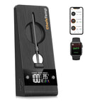 ProTemp 2 Plus Wireless Meat Thermometer With Temperature Controller, Unlimited Bluetooth and WiFi Range, shown with stand and probe.