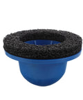 Heavy Duty Polishing Wheel Kit For Car Brakes And Rims With Silicon Carbide Abrasive, Wire Brush Grinders To Shiny Up Your Ride Fast Remove Stubborn Rust And Clean Metal Surfaces Like A Pro, close-up of polishing wheel with black abrasive surface.