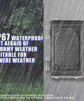 Clear Outdoor Waterproof Electrical Box IP67 ABS Plastic Small Project Enclosure With Hinged Transparent Cover