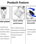 Features of 5/16 Inch Push To Connect Pneumatic Fittings 1/4 Inch NPT Male Threads Quick Connect Air Hose Connectors 5 Pack.