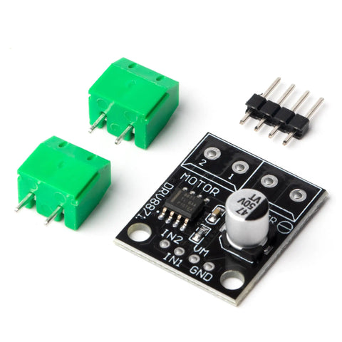 4 Pack Brushed DC Motor Driver Module With PWM Control H Bridge For Brushed Motors, components displayed
