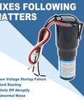 Three In One Hard Start Kit For Refrigerator Freezer Replaces Start Relay Overload Capacitor 1/12 To 1/5 HP 120V AC