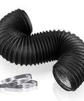 4 Inch Dryer Vent Hose 3 Ft Flexible Exhaust Duct with 2 Hose Clamps, 4 Layer PVC Aluminum Steel, Crush Resistant