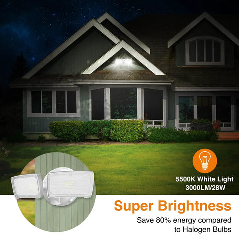 Kicking Out 3000 Lumens From 28 Watt Led Flood Lights Outdoor These Heavy Duty Security Spotlights Cast A Smooth Anti Glare Beam For Yard Patio Or Driveway With Top Shelf Weather Resistant Build Quality