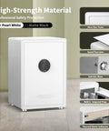 Biometric Fingerprint Safe With Touch Screen Auto Open 3.38 Cu Ft Steel Home Safe For Wardrobe And Office Digital Password Lock