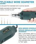 Portable 75W Magnet Wire Stripper And Paint Scraper Handheld Tool Pro Grade For Enameled Wire in use with step regulation