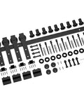 12 Foot Sliding Barn Door Hardware Kit Fits Double Doors Up To 36 Inch Wide Heavy Duty Carbon Steel Track With Premium Ball Bearings Rust Resistant Black Powder Coat And Quiet Smooth Nylon Wheels Easy To Install Doors Not Included