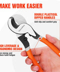 10 Inch Heavy Duty Wire Cutter Handles 4/0 Aluminum And 2/0 Copper Like A Champ Ergonomic One Hand Cable Pliers crafted for comfort grip.