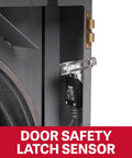 Close-up of safety latch sensor on Beefy 12 Inch Variable Speed Band Saw With Continuous Speed Control From 80 To 1200 FPM