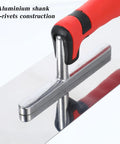 Aluminum shank with no-rivets construction for Three Piece Concrete Tools Kit With Stainless Steel Finishing Trowel, Edger, Groover