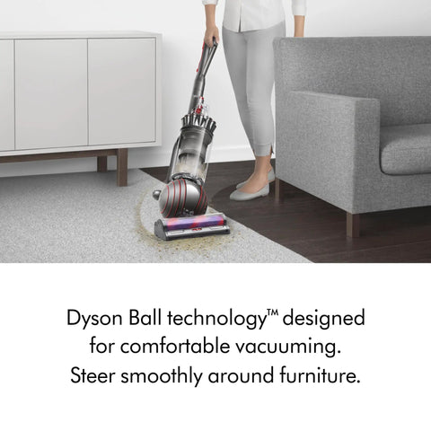 Person using Ball Animal 3 Upright Vacuum With Detangling Motorbar Cleaner Head For All Floors Corded 290AW Beast Mode