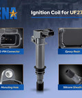 Six Pack Ignition Coil Pack Set For Dodge Jeep Mitsubishi SUVs And Trucks 3.7L 3.9L 4.7L V6 V8 UF270 close-up view