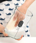 Person mixing dough in Large Capacity Sourdough Starter Kit With 50oz Jar And 17 Flavorful Fermentation Recipes.
