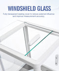 Top view of analytical balance windshield glass, showcasing sealing cover for Analytical Balance 500g Capacity 0.001g Accuracy Lab Scale.
