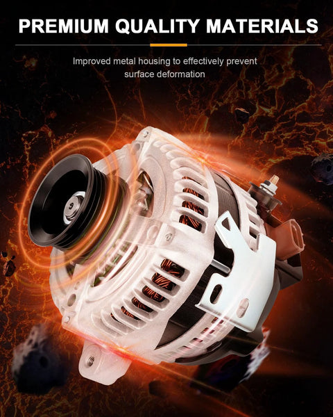 Plug-N-Go Alternator Replacement For Toyota Avensis 2.0 1AZ-FSE, RAV4 2.0 1AZ-FE, showcasing premium metal housing