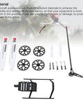 RC Helicopter Parts And Accessories Beefed Up Kit with landing gear, tail rotor, main gear, and pull rod for improved control on XK K11 K110S