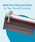 Rugged Post Mounted Mailbox In Rubbed Bronze Built To Last Heavy Duty Steel Construction Weatherproof Curbside Box