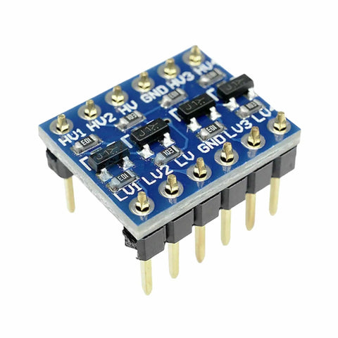 Front view of Five Pack Four Channel I2C Level Converter Module Bi Directional Logic Level Shifter 5V To 3V3 for Arduino and Raspberry Pi
