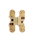 Pro Grade Concealed Fire Rated Hinge With Non Removeable Pin For 1 3/4 Inch Doors Opens 180 Degrees In Satin Brass Alloy Steel