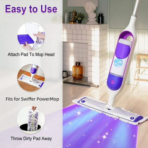 20 Pack Disposable Power Mop Pads Compatible With Swiffer Power Mop Multi Surface And Wood Mop Refills For Quick Cleanups No Mess Mopping And Pet Hair Removal Easy Fit For Fast Mopping on Swiffer Power Mop
