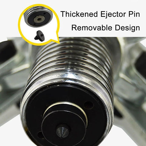 Close-up of thickened ejector pin with removable design for Heavy Duty Hydraulic Gear Puller Kit 15 Ton.