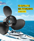 Aluminum Outboard Propeller Upgrade For Mercury 40HP To 125HP, 15 Spline, Right Hand Rotation, 13 3/4 Inch Diameter