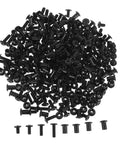 Bulk 170 Piece Steel Furniture Hardware Kit Rock Solid Screws And Nuts includes numerous black-coated steel bolts.