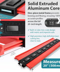 Metal Locking Magnetic Contour Gauge 20 Inch Twin Scale Duplicator With Locking Pins shown with aluminum core details.