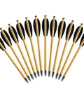 Aluminum Crossbow Bolts 6.3 Inch Arrows With Nickel Plated Steel Tips For 50 To 80 Lbs Crossbows Pro Grade Build 12 Pack