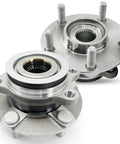 Close-up of Pair 513298 Front Wheel Bearing Hub Assembly For Multiple 5 Lug Vehicles With ABS Fits Rogue 2008-2013 Rogue Select 2014-2015 Sentra 2007-2012