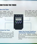 Instructions for using the timer on the Beefed-Up 15000 GPH Pond Fountain Aerator With Timer 110V 750W Waterfall Pump.