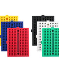 Six Color 170 Tie Point Mini Breadboard Kit For Arduino Proto Shield Distribution Blocks with self-adhesive backing