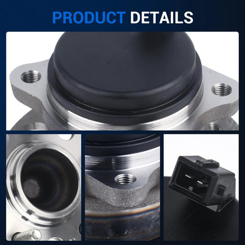 Close-up of Rear Wheel Bearing And Hub Assembly 512553 With 5 Lug And ABS For Hyundai Sonata 2015 to 2019, Tucson 2016 to 2021
