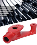 Premium Manual Pipe Bender High Hardness Carbon Steel Design Portable Tube Bending Tool showing a red steel bending tool for metal pipes.